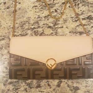 Fendi Wallet with Gold Chain $950 FIRM